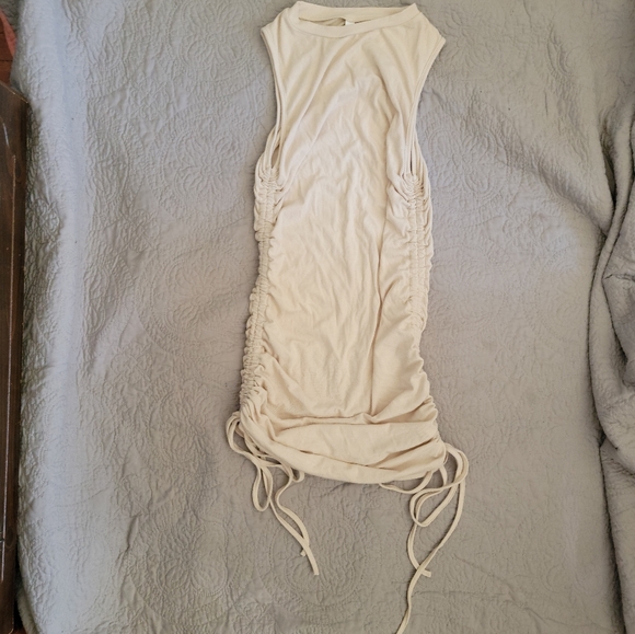 YIGC Ruched Bodycon Dress for Women Sexy Crew Neck Mini Dress Rib-Knit, NWT, S - Picture 4 of 8